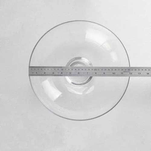 CYS EXCEL Glass Decorative Footed Bowl (D:12" H:4.5") | Crystal Clear, Hand-Blown, Versatile Centerpiece thumbnail 5
