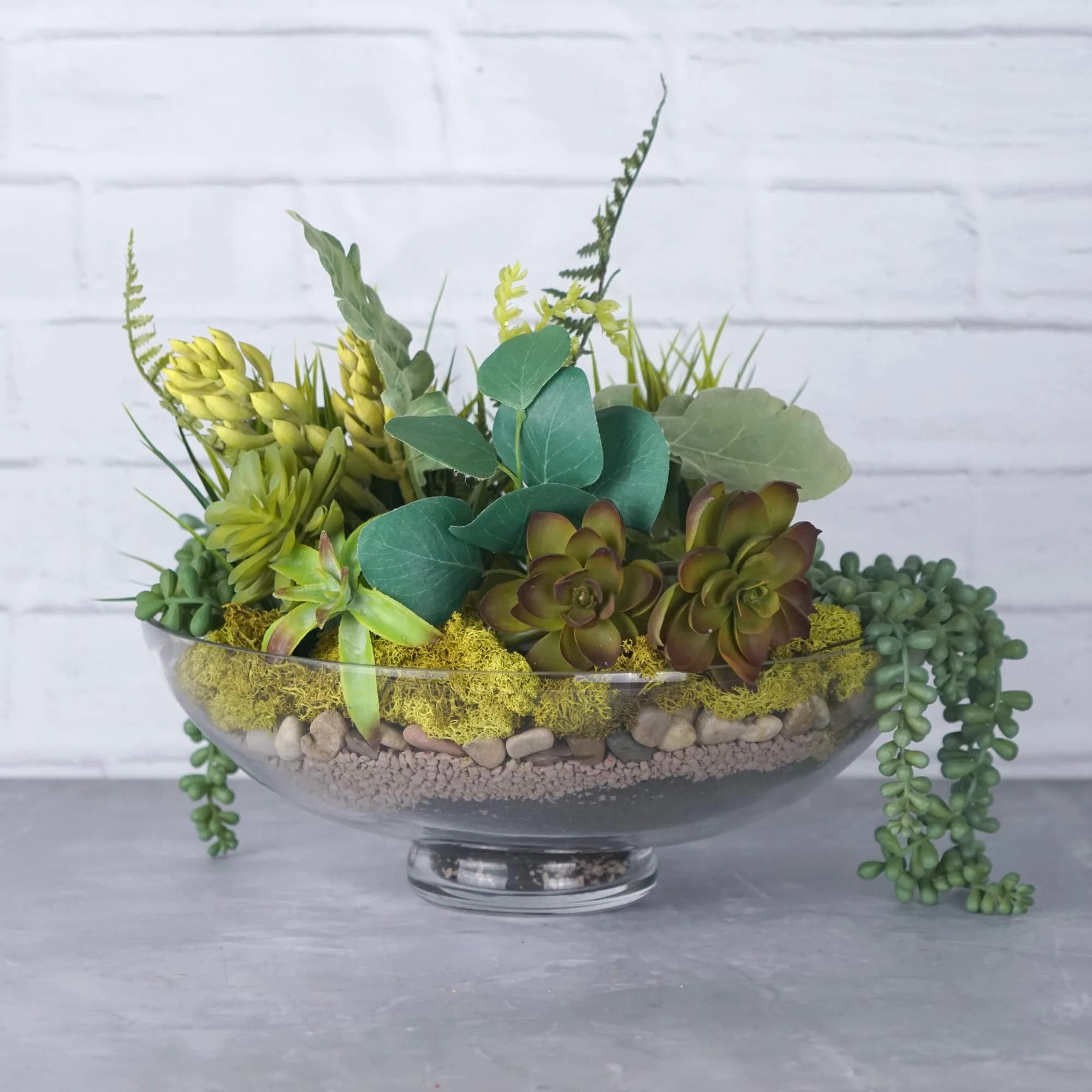 CYS EXCEL Glass Decorative Footed Bowl (D:12" H:4.5") | Crystal Clear, Hand-Blown, Versatile Centerpiece - view 9