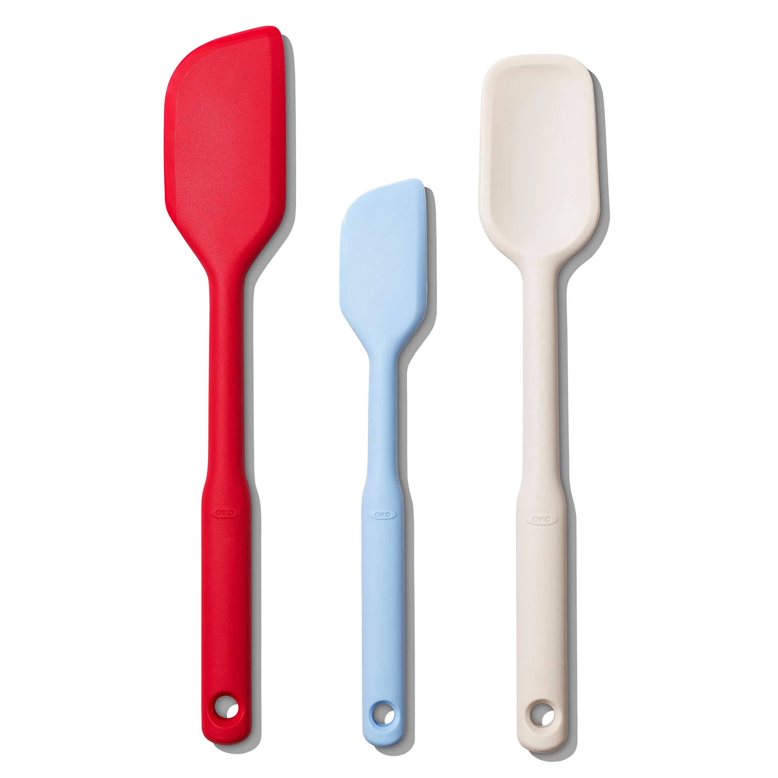 OXO Good Grips Silicone Heat Resistant Spatula Set - 3 Piece, Multicolor | Non-Stick Safe Kitchen Utensils - main product image