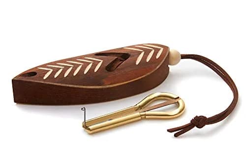MUARO Pavel Potkin Jaw Harp with Dark Wooden Case | Handcrafted Siberian Musical Instrument thumbnail 1