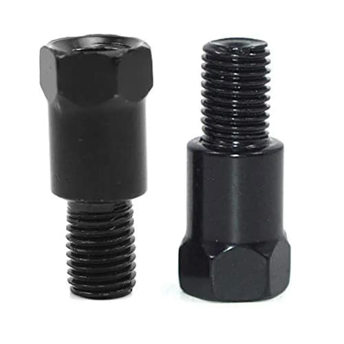 SEMIMO Motorcycle Mirror Mount Adapter 10mm RH to 10mm RH/LH (2 Pcs) | Universal Fit Alloy Steel Screws thumbnail 1