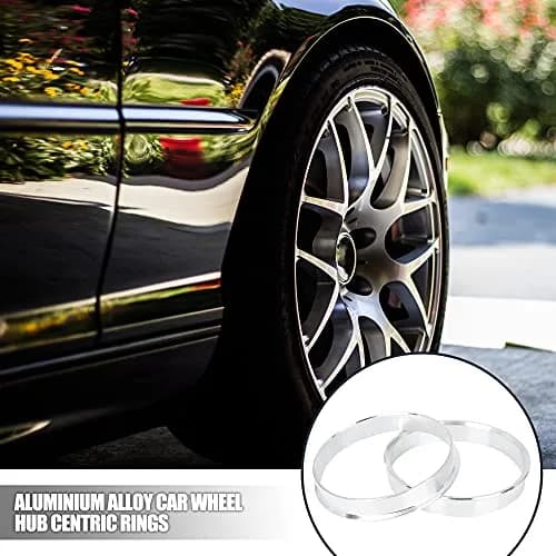 X AUTOHAUX Aluminium Alloy Hub Centric Rings 56.6mm (2.23") to 54.1mm (2.13") | Eliminate Steering Vibrations thumbnail 2