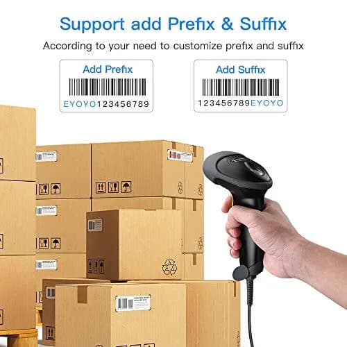 Eyoyo EY-H2 Handheld USB Wired 2D Barcode Scanner 16cm (6.29in) | POS Mobile Payment Reader thumbnail 8