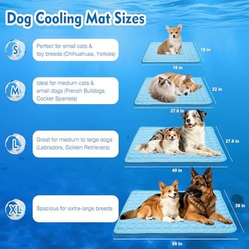 dgdgbaby Portable Dog Cooling Mat 40 in | Instant Summer Relief for Large Pets thumbnail 3