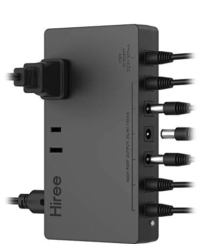 Hiree Guitar Pedal Power Supply 7 DC 9V Isolated Outputs & 2 AC Outlets | 156g (5.5oz) Compact Unit for Effect Pedal Boards thumbnail 1