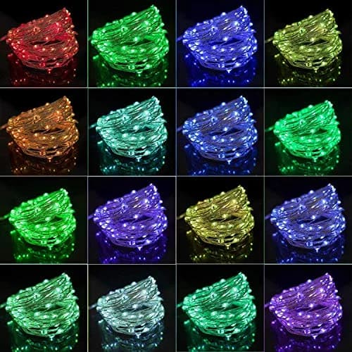 Twinkle Star Color-Changing Fairy Lights, 33Ft 100 LED, 16 Colors | USB-Powered Indoor String Lights thumbnail 2