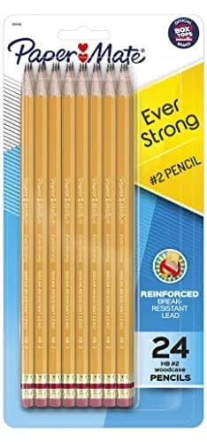 Paper Mate EverStrong #2 Pencils 24 Pack | Reinforced Break-Resistant Lead for Long-Lasting Writing thumbnail 1