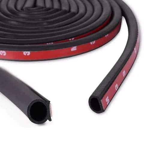 GoldWheel D-Shape Weather Stripping 6.1m (20ft) | Heavy Duty EPDM Rubber Seal for Doors & Windows thumbnail 1