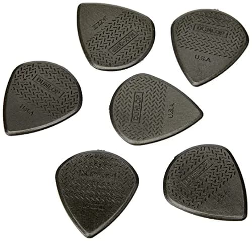 Jim Dunlop Jazz III Max Grip Pick Pack 6 | Textured, Small, Black & Red Guitar Picks thumbnail 2