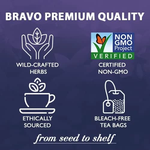 Bravo Tea Menopause Comfort Herbal Tea 20 Tea Bags | Caffeine Free, Organic, Traditional Herbal Blend thumbnail 2
