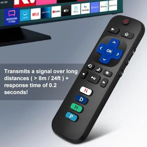 LOUTOC Replacement RC280 RC282 Remote Control for TCL Roku TVs | Infrared Universal Remote thumbnail 4
