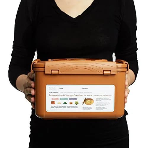 Crazy Korean Cooking Premium Fermentation Container 5.2 L | Traditional Onggi-Inspired Design thumbnail 4