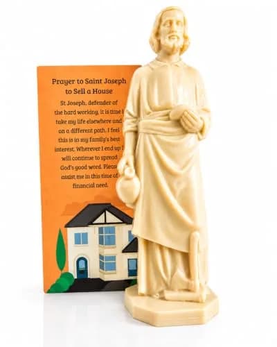 Westmon Works Saint Joseph Statue Home Seller Kit with Prayer Card | Catholic Home Sale Ritual thumbnail 1