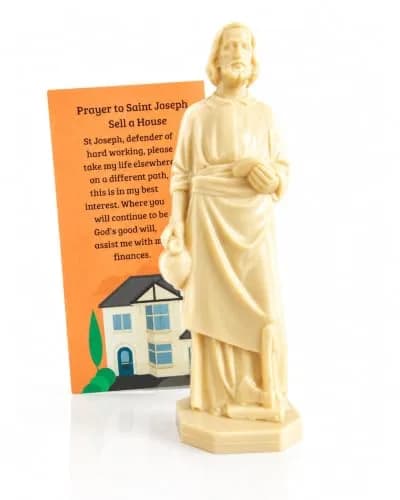 Westmon Works Saint Joseph Statue Home Seller Kit with Prayer Card | Catholic Home Sale Ritual thumbnail 3