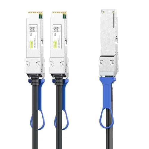 10Gtek 100GbE to 2x50GbE QSFP28 Copper Splitter Cable, 2m | High-Speed Data Center Connectivity thumbnail 3