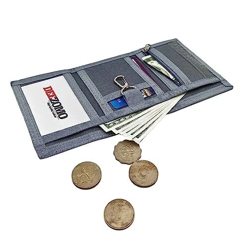 AI-DEE RFID Trifold Canvas Outdoor Sports Wallet for Kids 19cm (7.5in) | Magic Sticker Closure thumbnail 5
