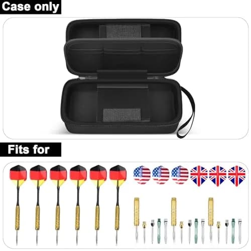 GWCASE Dart Case for 6 Steel Soft Tip Darts | Large Storage & Shockproof Design thumbnail 2