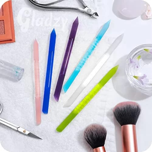 Gladzy Glass Cuticle Pusher - Crystal Glass Cuticle Remover - Professional Nail Care Tool - 160mm (6.3in) thumbnail 7