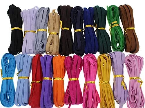 JESEP 1/4in Multi-Color Elastic Band 20 Colors | Durable Sewing & Craft Elastic (100Yd) thumbnail 1