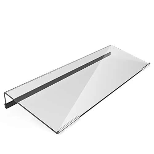KOTEMON Acrylic Tilted Computer Keyboard Stand for Ergonomic Typing, 17"x5.5"x1.5" | Clear thumbnail 1