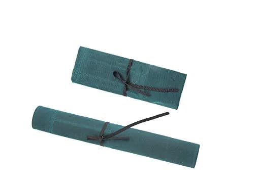 Denifiter Heavy Duty Waxed Canvas Chef Knife Roll Bag with 7 Slots & 17" Capacity | Waterproof & Durable Dark Green thumbnail 4