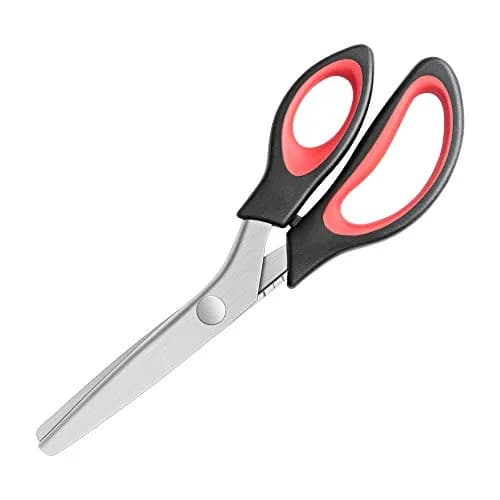YAZEMKEL Pinking Shears Serrated 9 Inch | Professional Craft Zig Zag Cut Scissors thumbnail 2