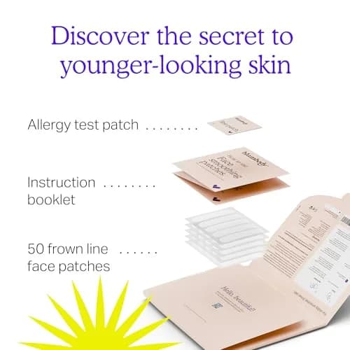 BLUMBODY Forehead Wrinkle Patches – Anti-Wrinkle Facial Patches to Smooth Fine Lines on Forehead & Between Eyes – Non-Silicone Face Tape – Comfortable Overnight Use (50 Count) thumbnail 6