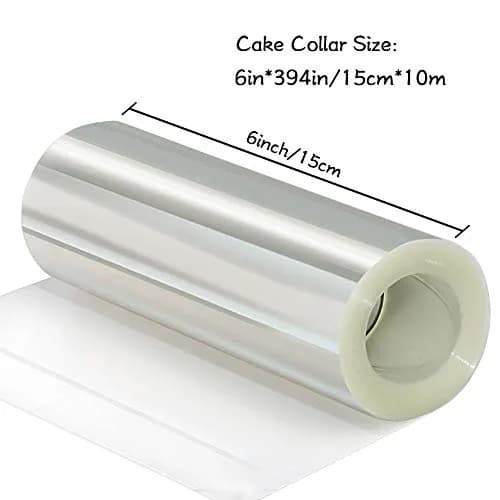 YQL Cake Collar 6x394 Inch | Transparent Acetate Sheets for DIY Baking thumbnail 2