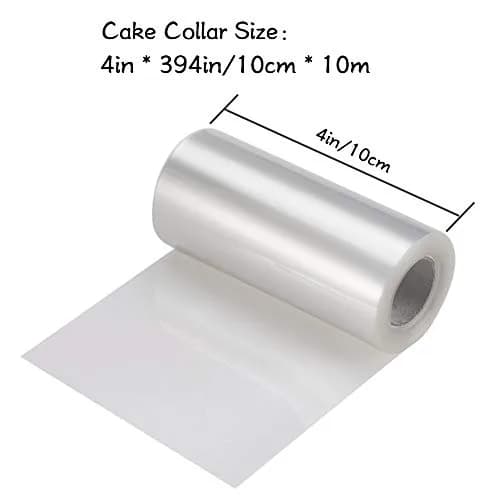 YQL Cake Collar 4x394 Inch | Transparent Acetate Sheet for Baking DIY thumbnail 2