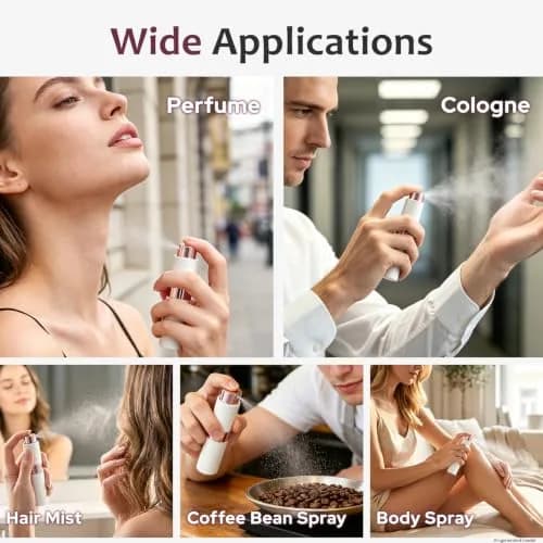 LISAPACK Refillable Perfume Atomizer Spray Bottle 8ml (0.27 Fl Oz) | Twist-Up Leak-Proof Travel Size thumbnail 4