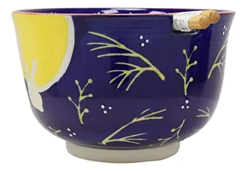 Ebros Gift Whimsical 2 Bunny Rabbits Jumping Over A Full Yellow Moon Soup Bowl 6.25" Diameter | Whimsical Asian Dining Decor thumbnail 3