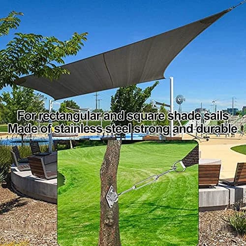 YOFIT 80-Piece Shade Sail Hardware Kit 6-8.4 inch Adjustable Turnbuckles (1.5 lb / 0.7 kg) | Heavy-Duty 304 Stainless Steel for Triangle & Rectangle Sails thumbnail 7