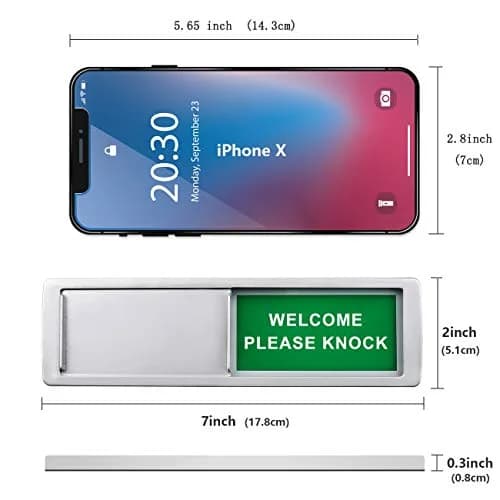 LoYinLo Magnetic Do Not Disturb Sign 7'' x 2'' | Magnetic Privacy Indicator Sign for Office & Restroom thumbnail 3
