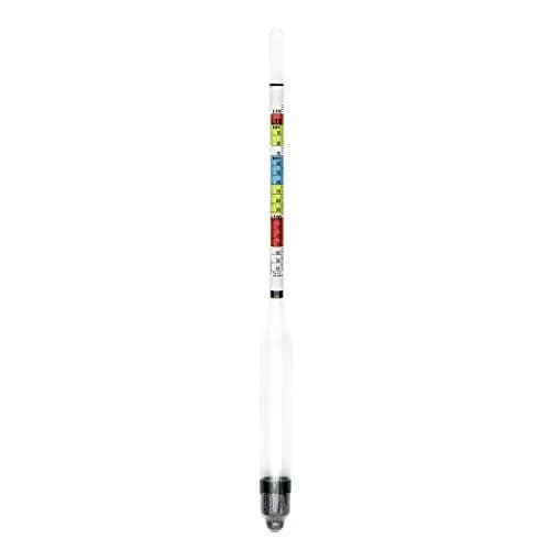 Circrane Triple Scale Hydrometer for Home Brewing | Accurate ABV, Brix & Gravity Test Kit (0.99-1.17 SG, 0-35 Brix, 0-20% ABV) thumbnail 6