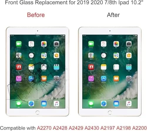 TPhaelay White iPad 7th/8th Gen 10.2" Screen Replacement Digitizer | Tested & Ready for India thumbnail 7