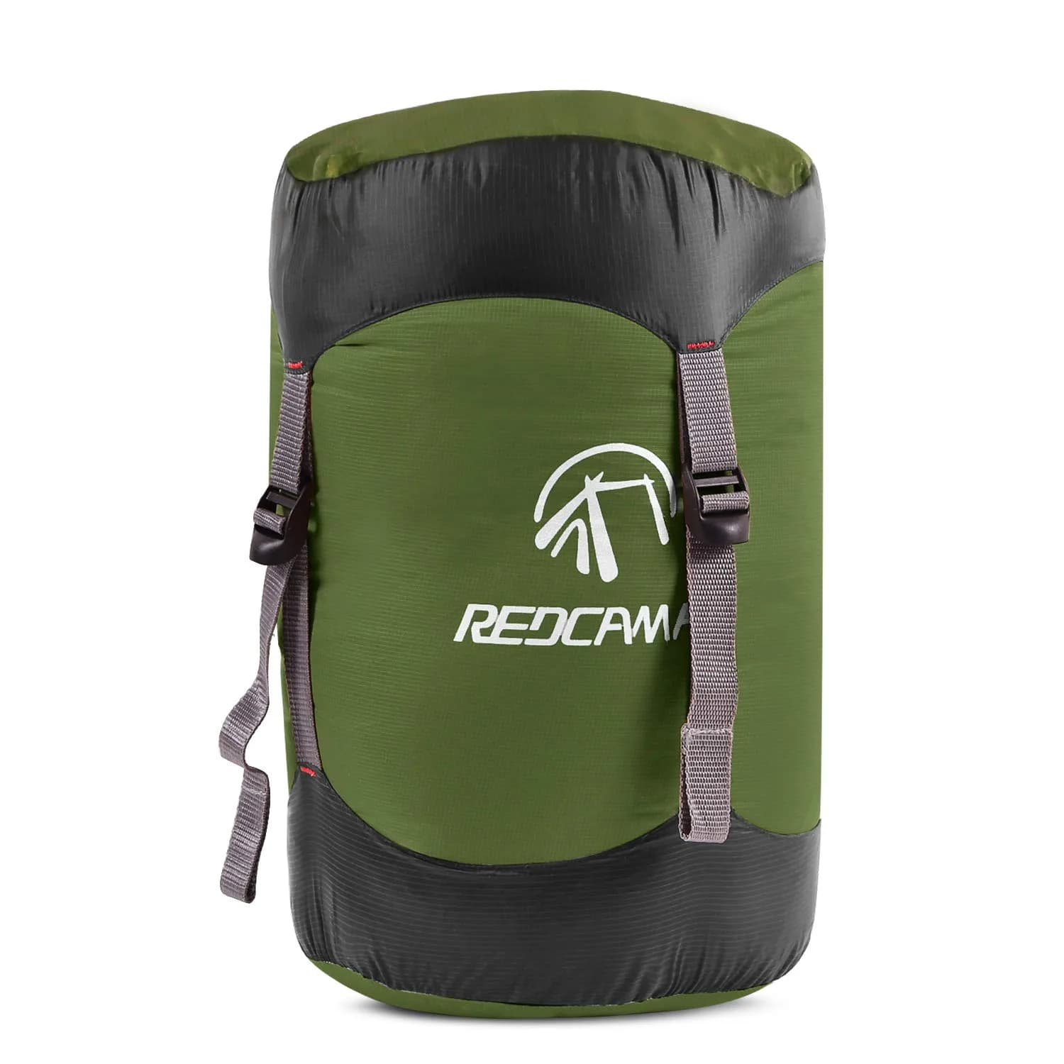 REDCAMP Nylon Compression Stuff Sack Large Orange | Lightweight Sleeping Bag Compression Sack for Backpacking, Hiking, Camping — Army Green / Large