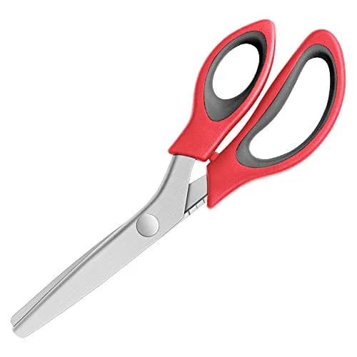 YAZEMKEL Pinking Shears Serrated 9 Inch | Professional Craft Zig Zag Cut Scissors thumbnail 2