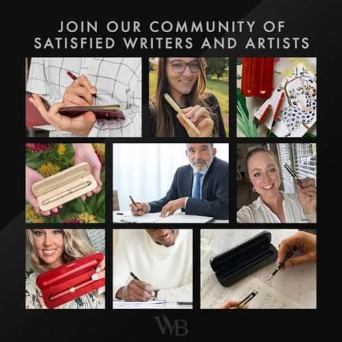 Wordsworth & Black Bamboo Wood Fountain Pen Set with Medium Nib | German Iridium Nib, Luxury Gift Box, 15.6 cm (6.1 in) thumbnail 9