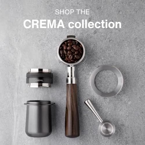 CREMA 53.3mm Coffee Distributor & Hand Tamper for Breville Portafilters | 1lb 3oz (530g) Stainless Steel Base | Silver thumbnail 6