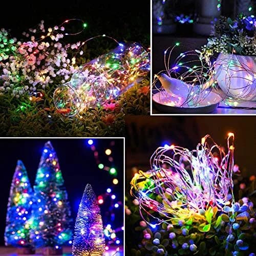 Lezonic Solar String Lights 240 LED 24M Multicolored | Waterproof Garden Decor thumbnail 2