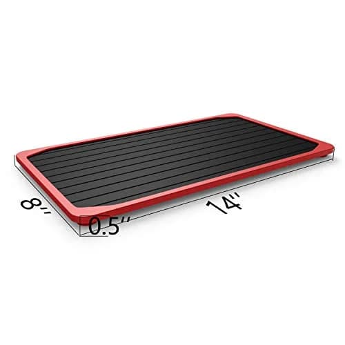 ROYOR Large Defrosting Tray 36cm (14") x 20cm (8") | Faster Thawing Aluminum Tray thumbnail 3