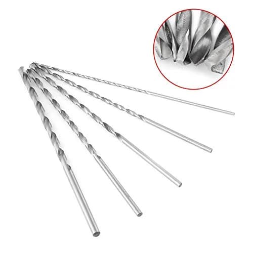 Fafeicy Extra Long Drill Bit Set, High Speed Steel, 2/3/3.5/4/5mm Diameter, 150mm Length for Wood thumbnail 4