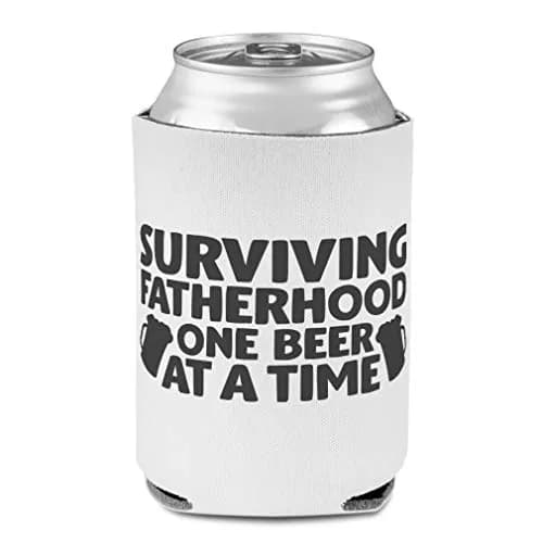 Style In Print Sleeves for Cans Drink Cooler | Surviving Fatherhood Dad Beer Cover (One Size, Multicolor) thumbnail 1