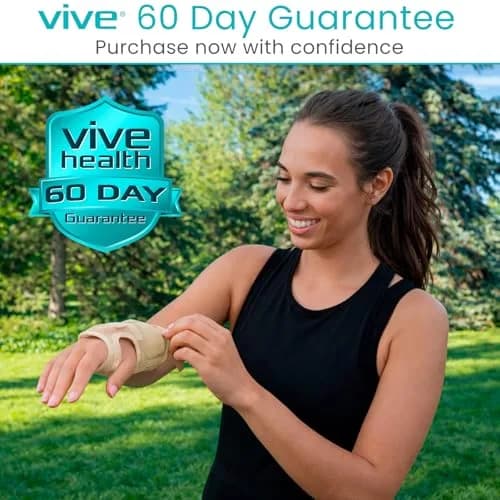 Vive Carpal Tunnel Wrist Brace with Splint for Left or Right Hand | Adjustable Support for Wrist Pain Relief thumbnail 9