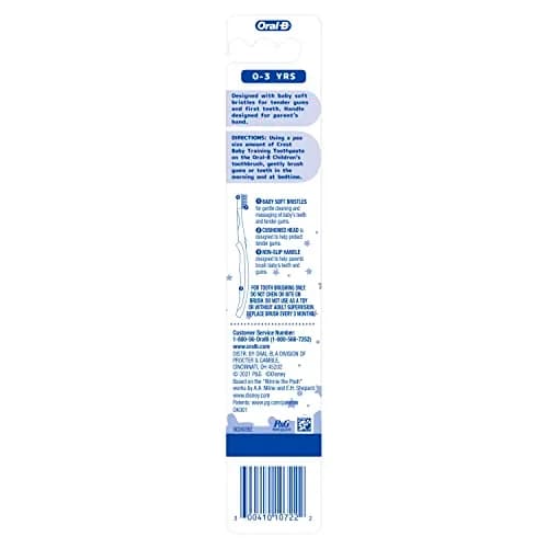 Oral-B Baby Toothbrush Featuring Disney's Pooh, Baby Soft Bristles, 0-3 Years, 1 Count | Gentle Cleaning for Tender Gums thumbnail 7