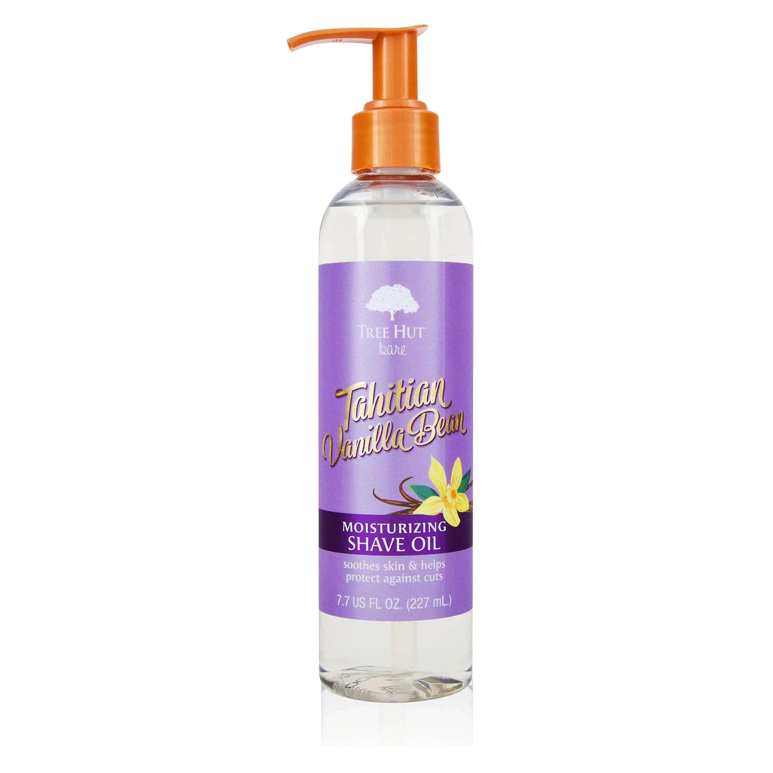 Tree Hut Bare Tahitian Vanilla Bean Moisturizing Shave Oil 221ml (7.7 Fl Oz) | Smooth Shave & Hydration - main product image