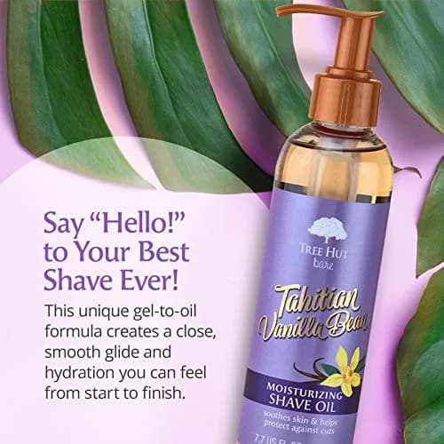Tree Hut Bare Tahitian Vanilla Bean Moisturizing Shave Oil 221ml (7.7 Fl Oz) | Smooth Shave & Hydration thumbnail 2