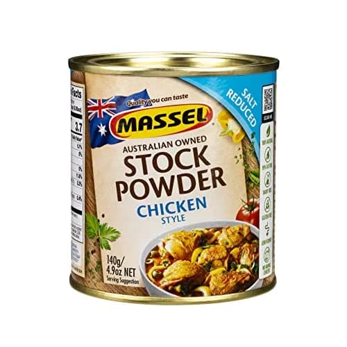 Massel Salt Reduced Chicken Style Bouillon Powder 140g (4.9 oz) | Low Sodium, Vegan, Gluten-Free Stock Base thumbnail 1