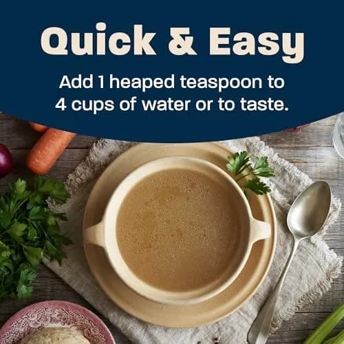 Massel Salt Reduced Chicken Style Bouillon Powder 140g (4.9 oz) | Low Sodium, Vegan, Gluten-Free Stock Base thumbnail 4