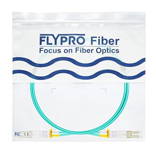FLYPROFiber LC to LC Fiber Patch Cable OM3 Multimode 2M (7ft) 4-Pack | 10Gbps Data Transfer thumbnail 8